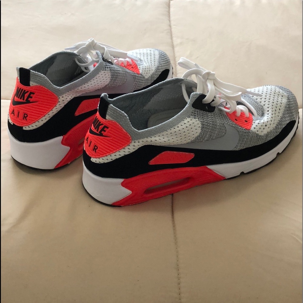 Air Max 90 Ultra 2.0 Flyknit White & Crimson